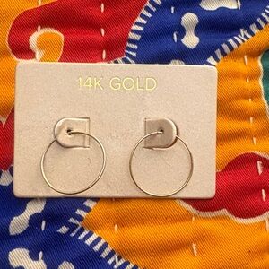 14K Gold Classic Infinity Hoop Earrings